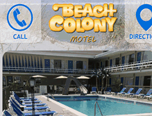Tablet Screenshot of beachcolonymotel.com